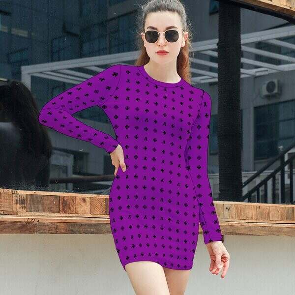 ArtDoggy™ Long Sleeve Tight Dress - Image 44