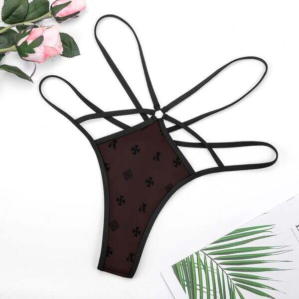 Looped Cross-Strap Thong - Image 34