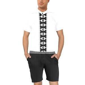 Men's Short Sleeve Jumpsuit (ADbones)