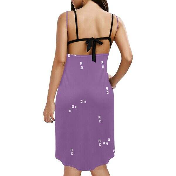 Backless Spaghetti Strap Wrap Dress - Image 22