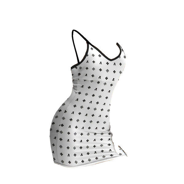 ADpld™ Slim Fit Sling Dress white display