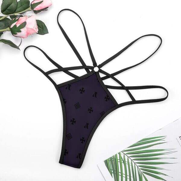 Looped Cross-Strap Thong - Image 39