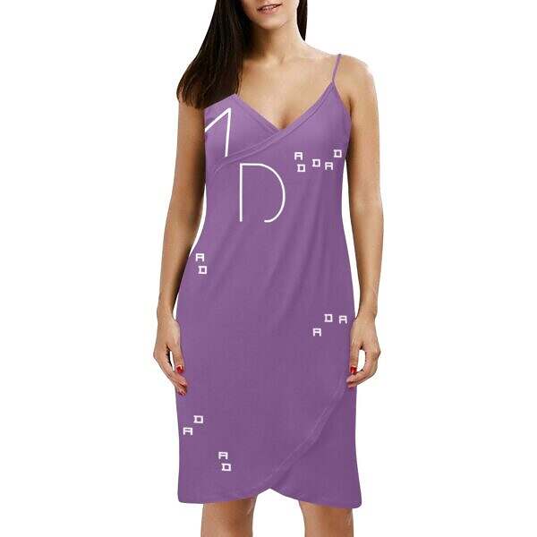 Backless Spaghetti Strap Wrap Dress - Image 21