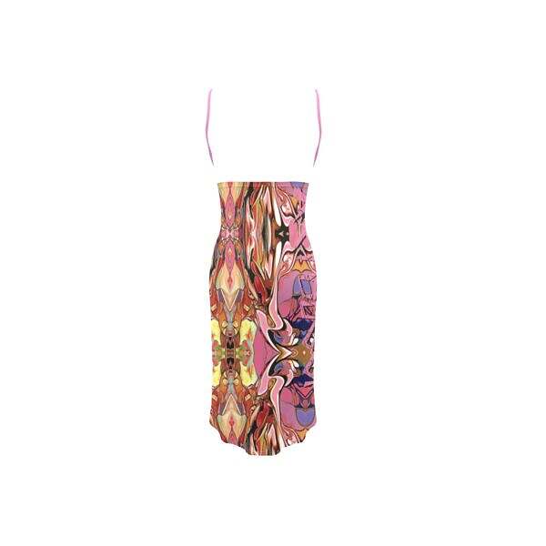Backless Spaghetti Strap Wrap Dress - Image 8