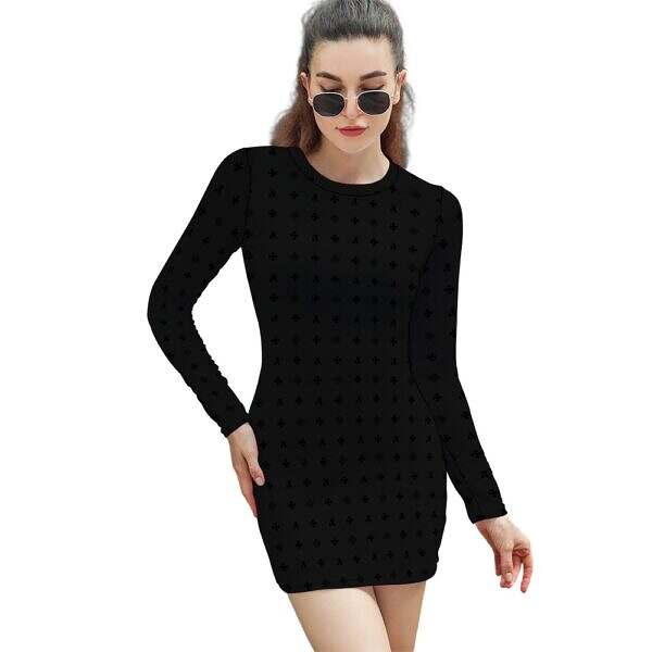 ArtDoggy™ Long Sleeve Tight Dress - Image 13
