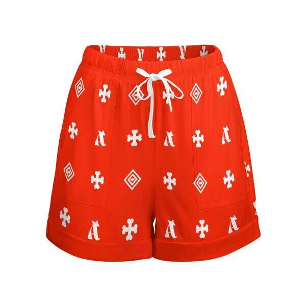 ADpld™ High Waist Loose Fit Elastic Waist Shorts - Image 32