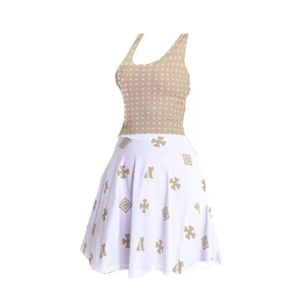 ADpld™ Sleeveless Midi Skater Dress