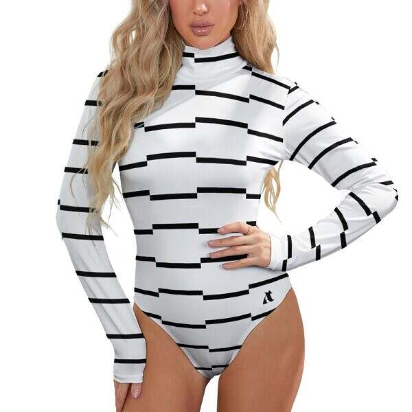 Long Sleeve Turtleneck Bodysuit - Image 42
