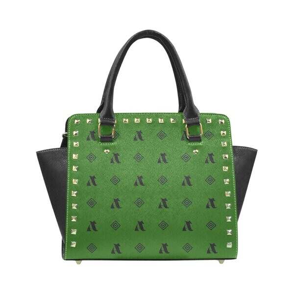 Rivet Shoulder Handbag - Image 16