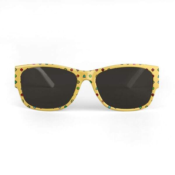 ADpld™ Multicolor Yellow Sunglasses front profile
