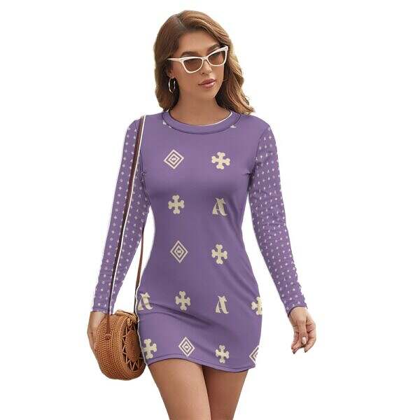 ADpld™ Long Sleeve Slim Dress - Image 2