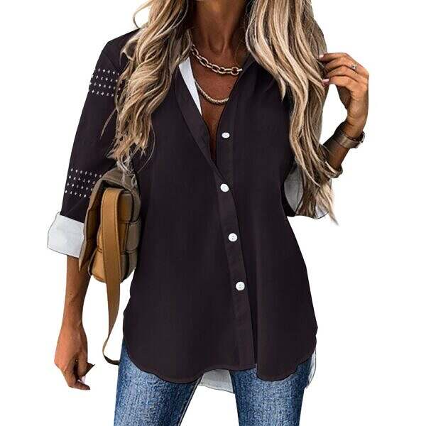 ADpld™ Relaxed Hem Button Up Shirt - Image 47