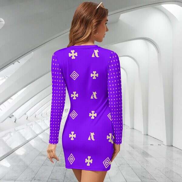 ADpld™ Long Sleeve Slim Dress - Image 22