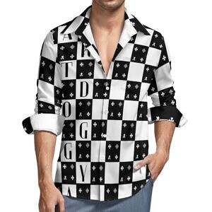 Peach Velvet Pocketed Long Sleeve Shirt Checker White