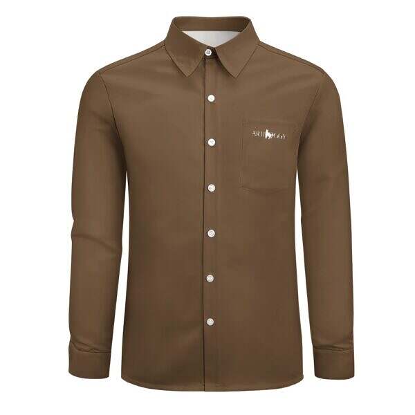 Peach Velvet Pocketed Long Sleeve Shirt - Image 29