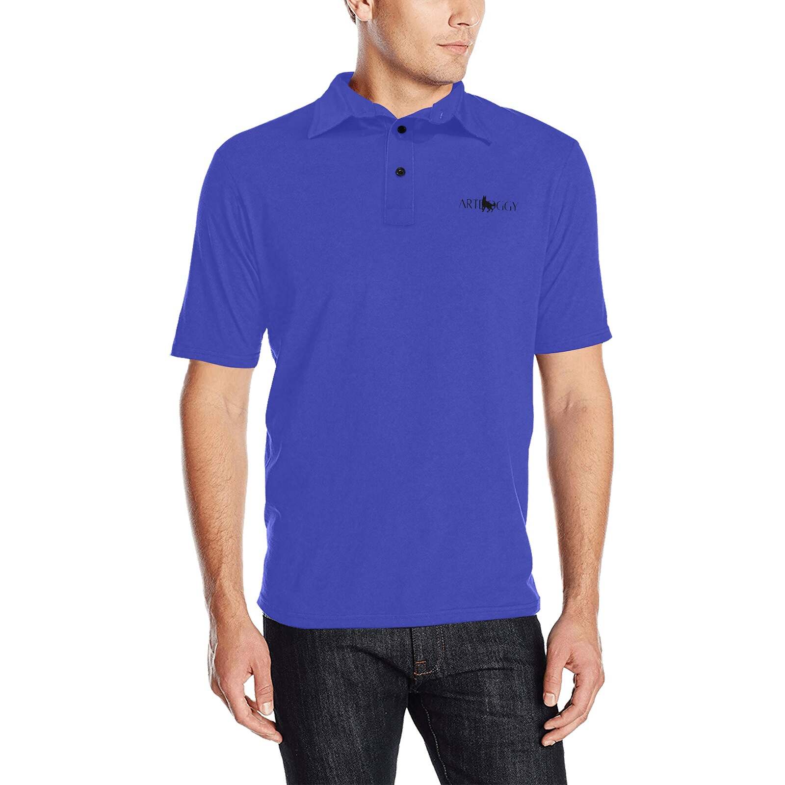ArtDoggy™ Men's Buttoned Polo Shirt - Image 22