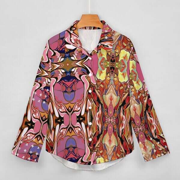 ADpld™ Relaxed Hem Button Up Shirt - Image 11