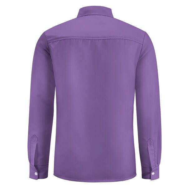 Peach Velvet Pocketed Long Sleeve Shirt - Image 20