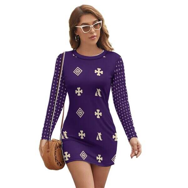 ADpld™ Long Sleeve Slim Dress - Image 20