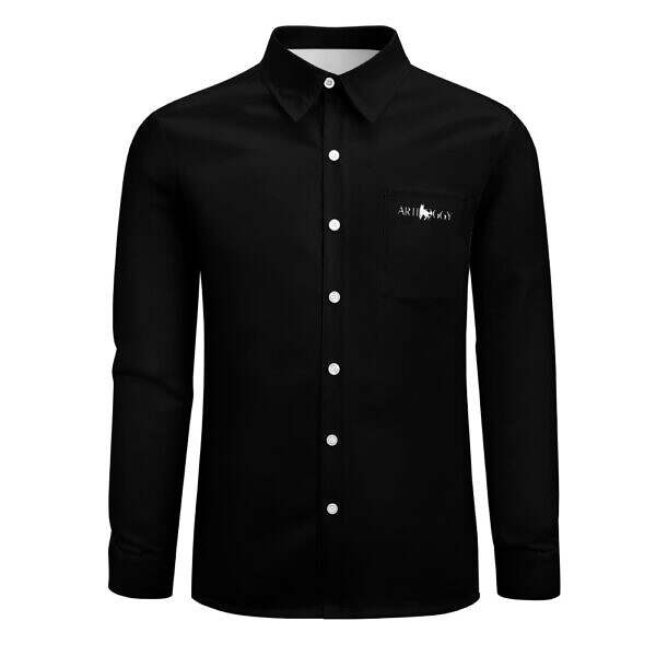 Peach Velvet Pocketed Long Sleeve Shirt - Image 9