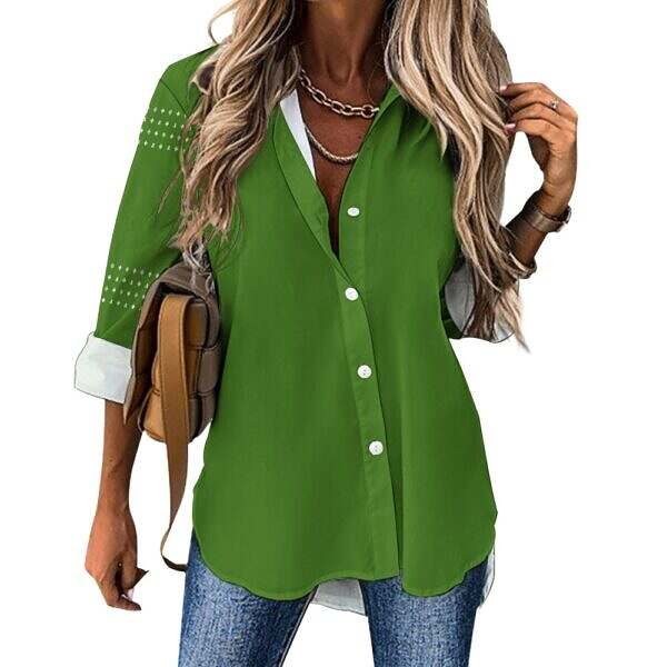 ADpld™ Relaxed Hem Button Up Shirt - Image 35