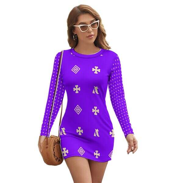 ADpld™ Long Sleeve Slim Dress - Image 23