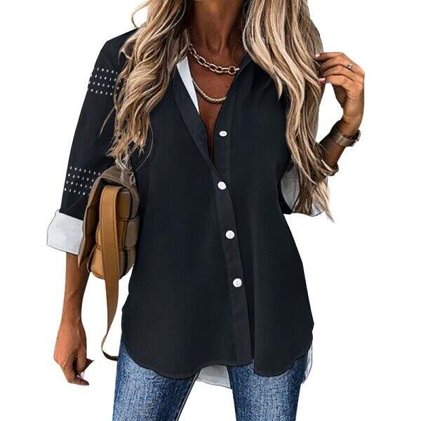 ADpld™ Relaxed Hem Button Up Shirt - Image 42