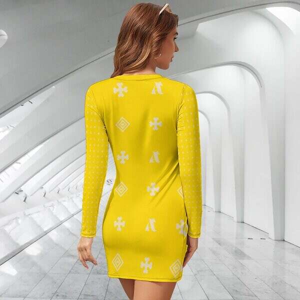 ADpld™ Long Sleeve Slim Dress - Image 28