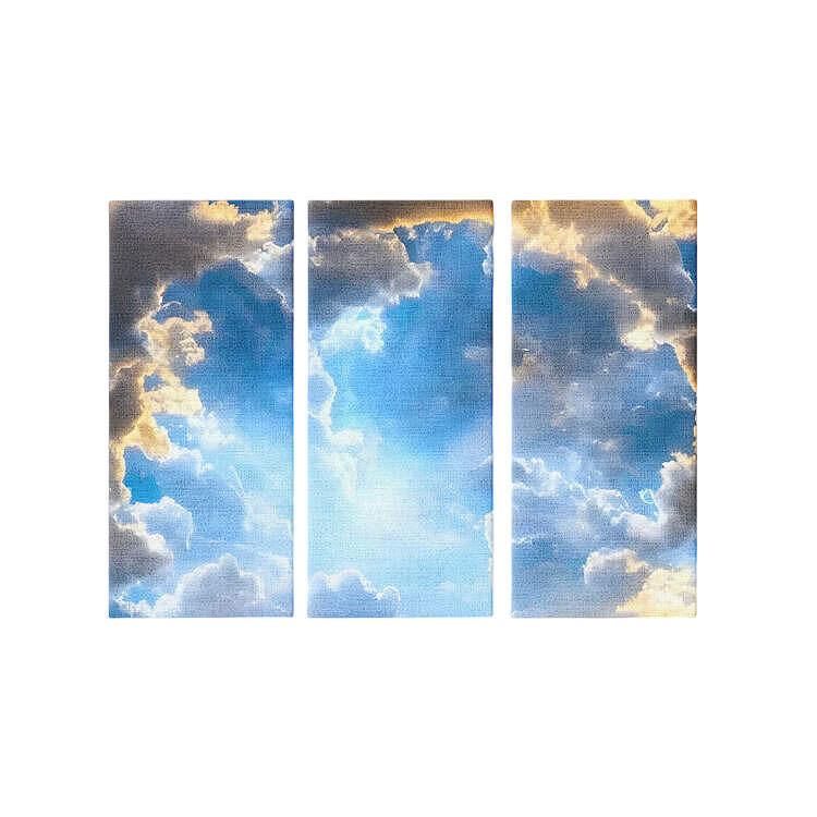 Heavens Gate #17 - ArtDoggy. A 3-piece canvas art set depicting a scene of heaven.