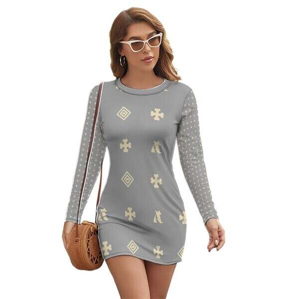 ADpld™ Long Sleeve Slim Dress - Image 11