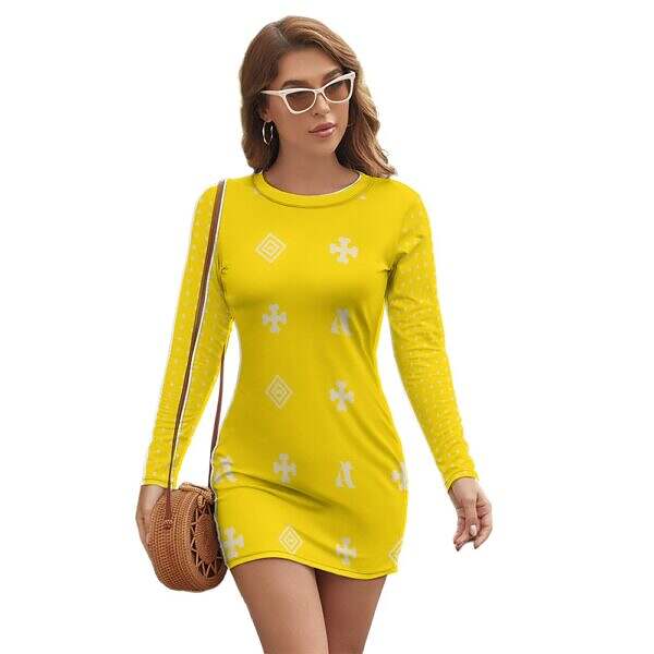 ADpld™ Long Sleeve Slim Dress - Image 29