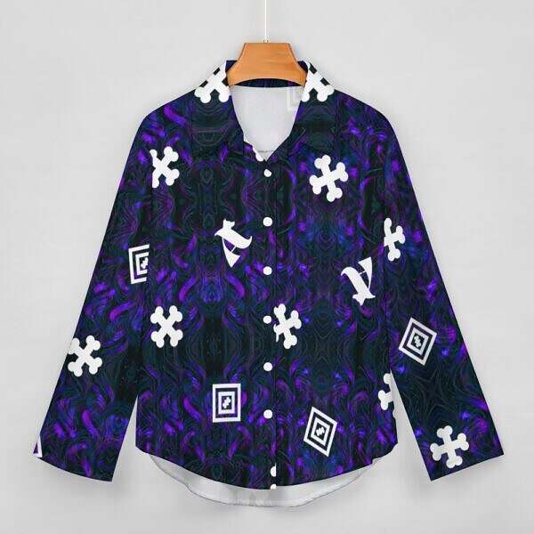 ADpld™ Relaxed Hem Button Up Shirt - Image 6
