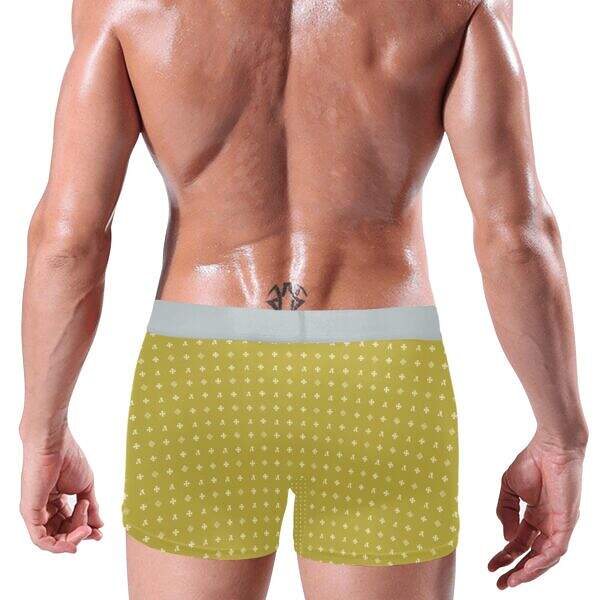ADpld™ Crema Silverband Boxer Briefs dark khaki back model display