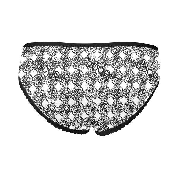 ArtDoggy™ Modern High-cut Brief Panty white back Display