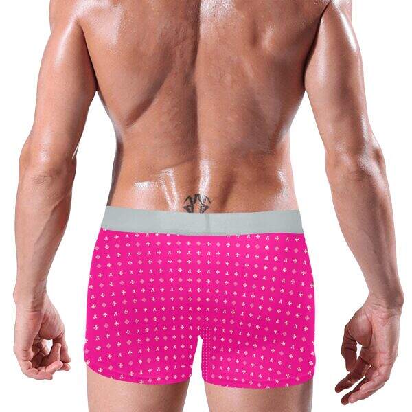 ADpld™ Crema Silverband Boxer Briefs deep pink back model display