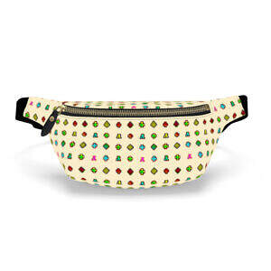 ADpld™ Multicolor Nappa Leather Fanny Pack Crema Front Display