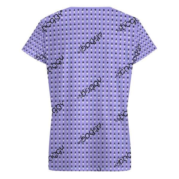 ADpld™ V-neck Short Sleeve T-shirt medium purple back display