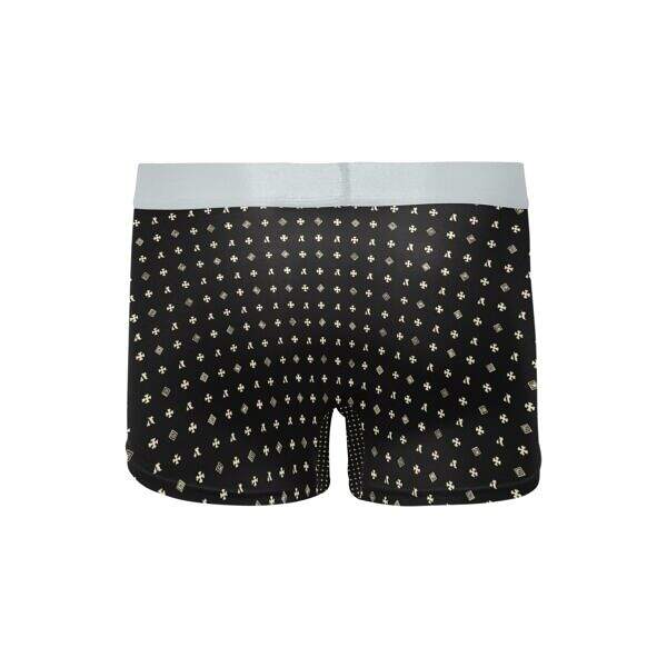 ADpld™ Crema Silverband Boxer Briefs Black back display