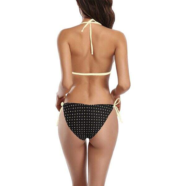 ADpld™ Buckle Bikini Swimsuit black1 model back Display