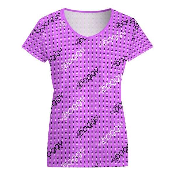 ADpld™ V-neck Short Sleeve T-shirt orchid front display