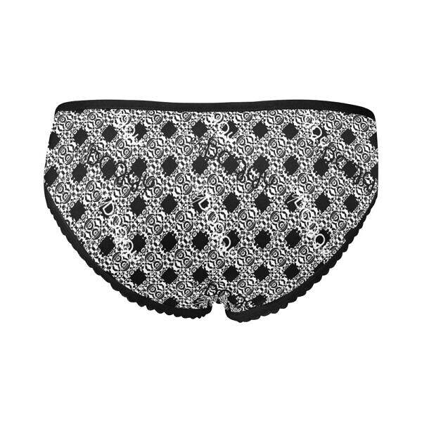 ArtDoggy™ Modern High-cut Brief Panty Black 2 back display