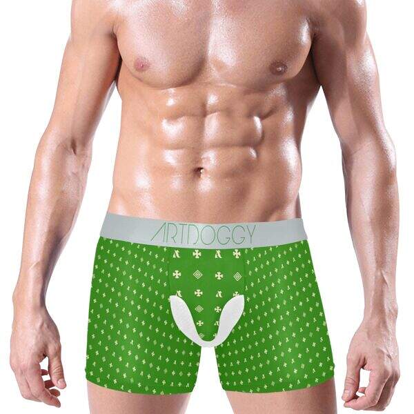 ADpld™ Crema Silverband Boxer Briefs green front model display