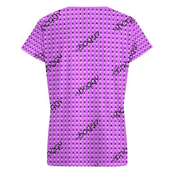 ADpld™ V-neck Short Sleeve T-shirt orchid back display