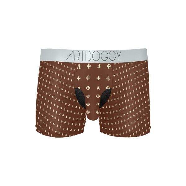 ADpld™ Crema Silverband Boxer Briefs maroon front display