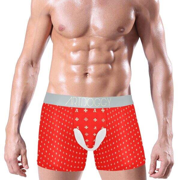 ADpld™ Crema Silverband Boxer Briefs red front model display