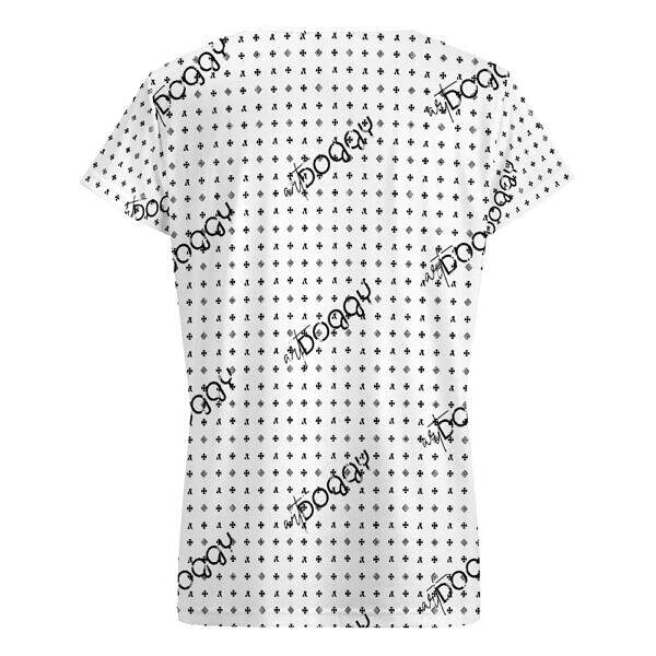 ADpld™ V-neck Short Sleeve T-shirt white back display