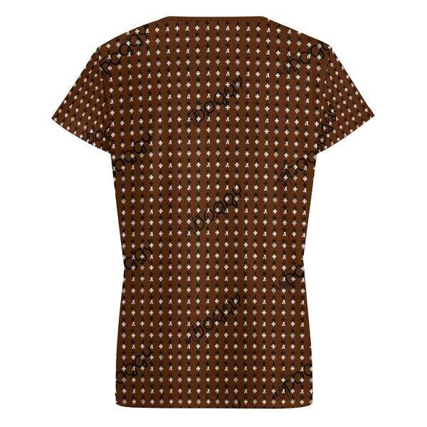 ADpld™ V-neck Short Sleeve T-shirt maroon back display