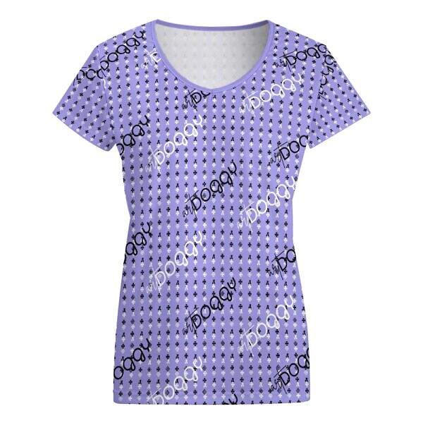 ADpld™ V-neck Short Sleeve T-shirt medium purple front display