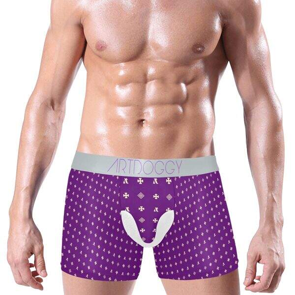 ADpld™ Crema Silverband Boxer Briefs indigo front model display