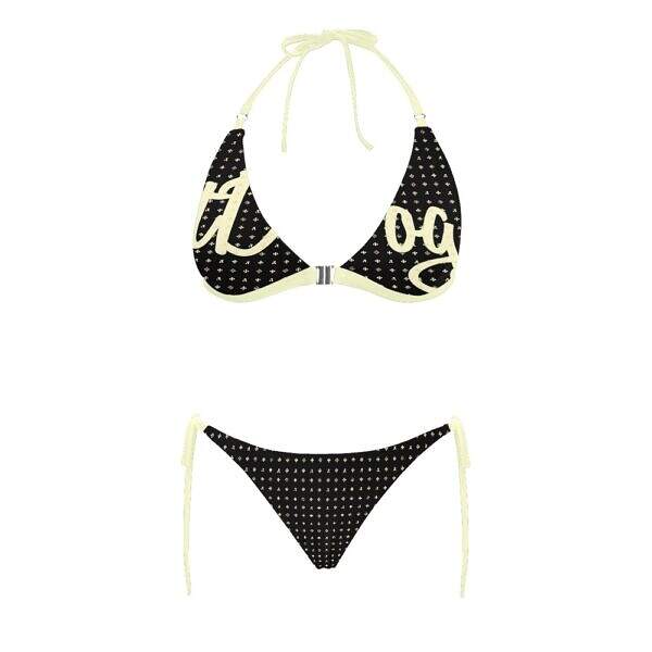 ADpld™ Buckle Bikini Swimsuit black1 front Display